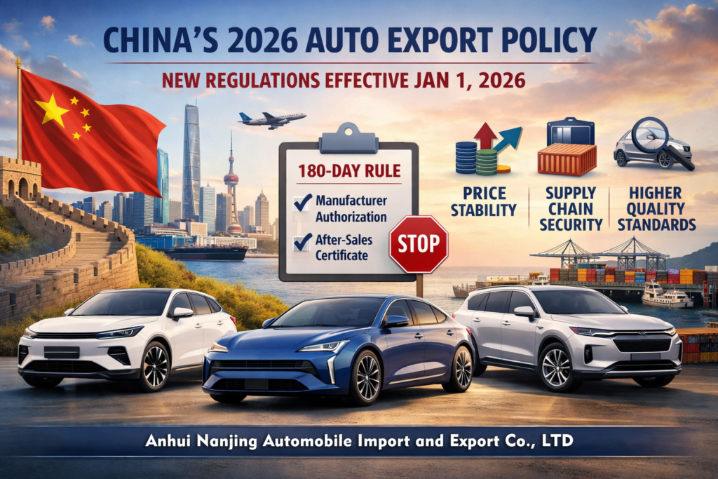 China’s 2026 New Auto Export Policy-1